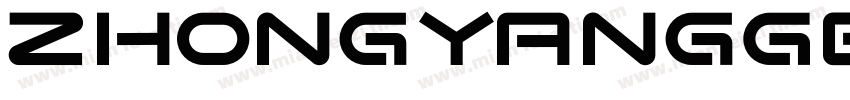 zhongyangGB regular字体转换